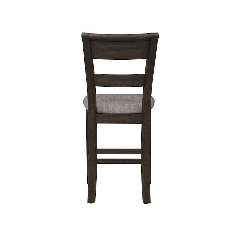 Dark Chestnut Gathering Table Set with Counter Chairs & Bench