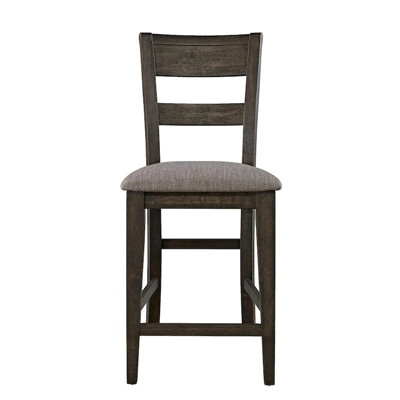 Dark Chestnut Gathering Table Set with Counter Chairs & Bench