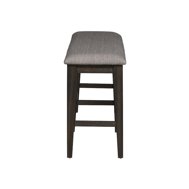 Dark Chestnut Gathering Table Set with Counter Chairs & Bench