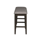 Dark Chestnut Gathering Table Set with Counter Chairs & Bench