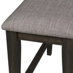 Dark Chestnut Gathering Table Set with Counter Chairs & Bench