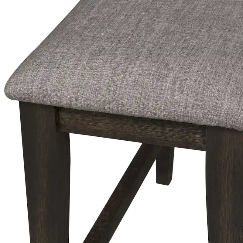 Dark Chestnut Gathering Table Set with Counter Chairs & Bench