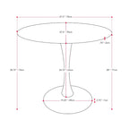 28 Round Bistro Table with Pedestal Base - N/A