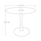 28 Round Bistro Table with Pedestal Base - N/A