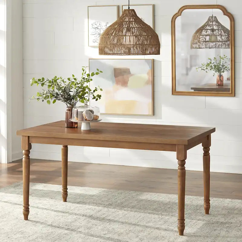 Burntwood Dining Table - 29h x 60w x 36d