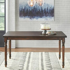  Burntwood Dining Table - 29h x 60w x 36d