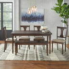 Burntwood Dining Table - 29h x 60w x 36d