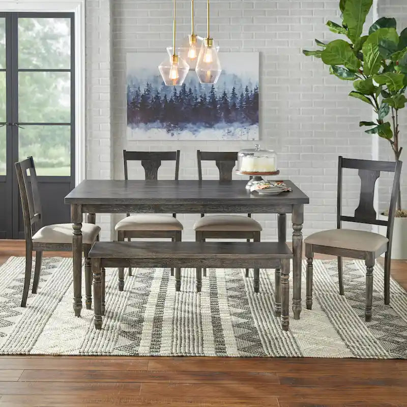 Burntwood Dining Table - 29h x 60w x 36d