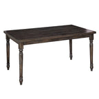 Burntwood Dining Table - 29h x 60w x 36d