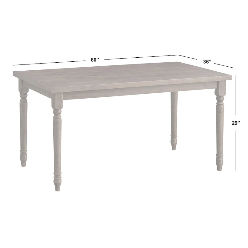Burntwood Dining Table - 29h x 60w x 36d