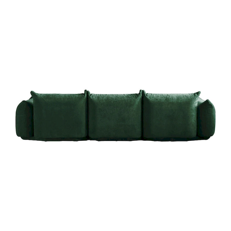 Chenille Modular Sectional Sofa with Ottoman – Down & Foam Cushions