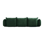 Chenille Modular Sectional Sofa with Ottoman – Down & Foam Cushions