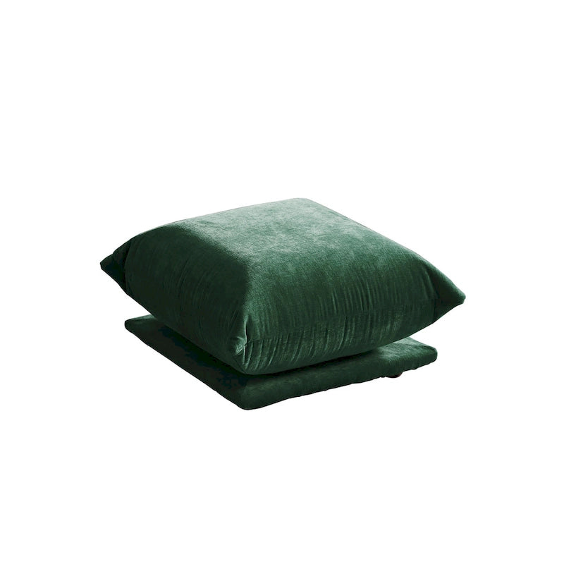 Chenille Modular Sectional Sofa with Ottoman – Down & Foam Cushions