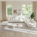 Chenille Modular Sectional Sofa with Ottoman – Down & Foam Cushions