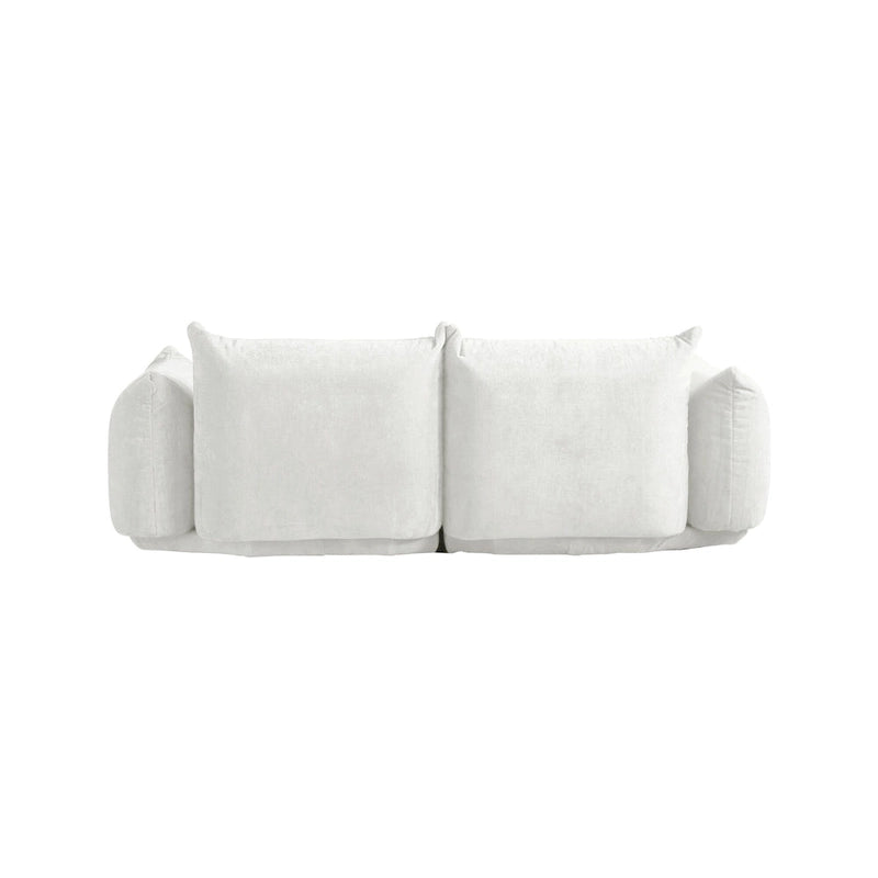 Chenille Modular Sectional Sofa with Ottoman – Down & Foam Cushions