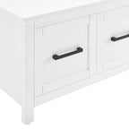 Hall Tree with Lift-Top Storage Bench & Hooks – White Herringbone, 30"W