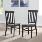 Ralston Two-Tone Ebony and Driftwood 7-Piece Dining Set