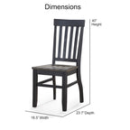 Ralston Two-Tone Ebony and Driftwood 7-Piece Dining Set