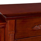 Gracewood Hollow Womack 70-inch Mahogany Electric Fireplace with Bookshelves - N/A