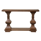 Sedona Kona Brown Sofa Table with Heavy Oak Planked Top
