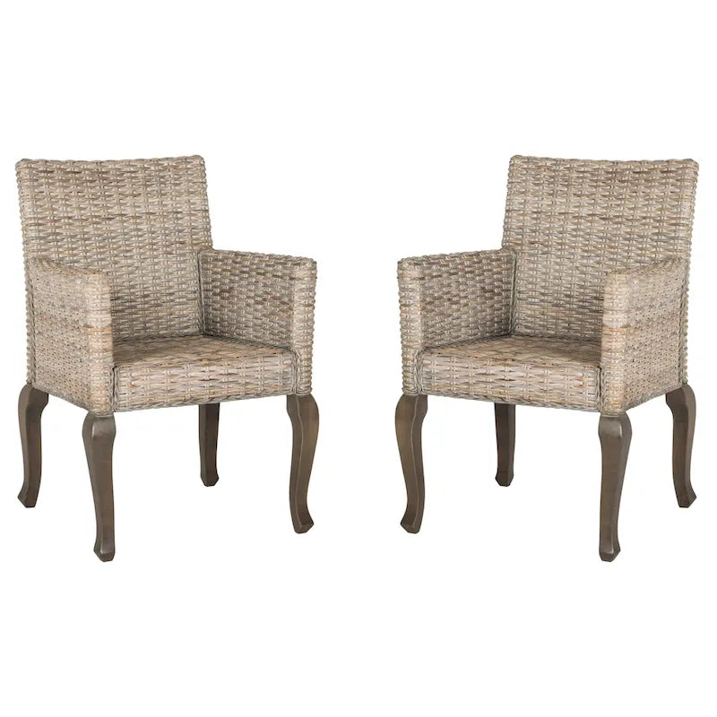 Alearda Natural Dining Chair (Set of 2) - 23 x 24.4 x 34 - 23Wx24Dx34H