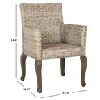 Alearda Natural Dining Chair (Set of 2) - 23 x 24.4 x 34 - 23Wx24Dx34H