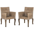 Alearda Natural Dining Chair (Set of 2) - 23 x 24.4 x 34 - 23Wx24Dx34H