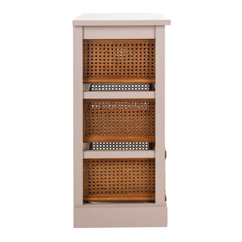 Eilike 4-Drawer White Storage Cabinet - 29.1 x 13.8 x 30.3 - 29Wx14Dx30H