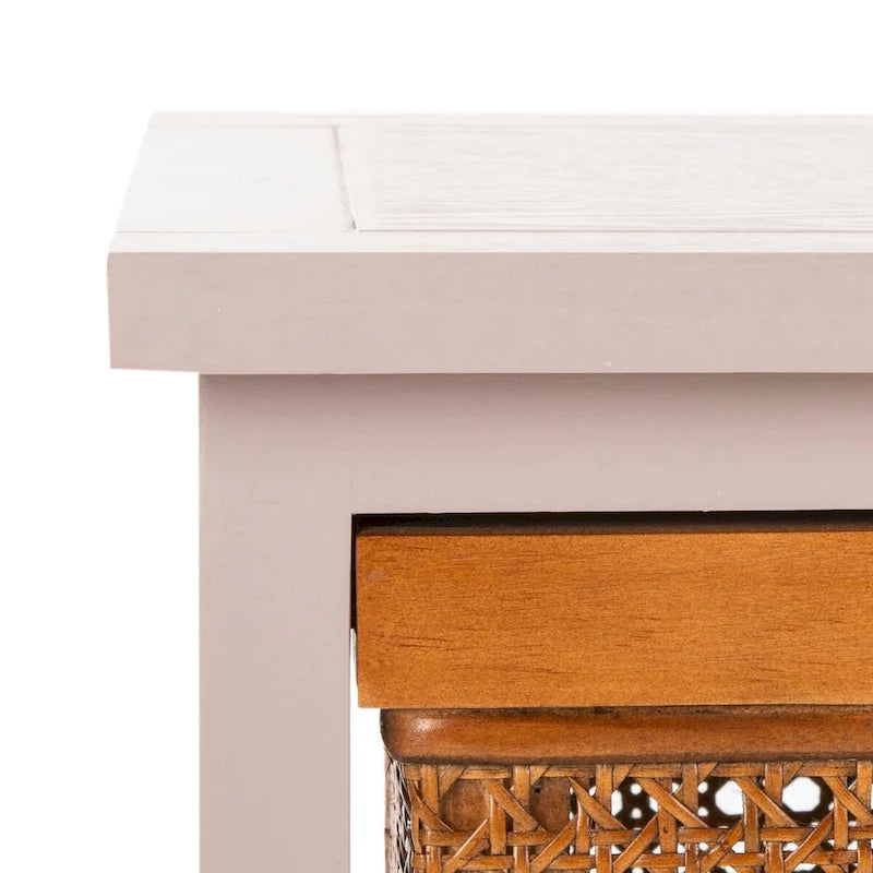 Eilike 4-Drawer White Storage Cabinet - 29.1 x 13.8 x 30.3 - 29Wx14Dx30H