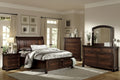 Master Bedroom Set 5pc Classic Brown Cherry Finish Platform Storage Bed