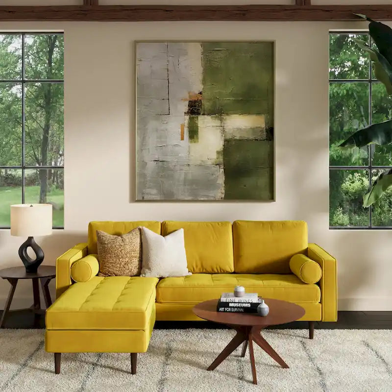 Bloomfield Performance Velvet Reversible Sectional