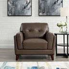  Huntington Top Grain Leather Chair with Memory Foam and Springs
