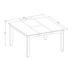 Kitchen Table Set Includes a Square Dining Table with Butterfly Leaf and Dining Chairs (Pieces Options)