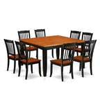 Kitchen Table Set Includes a Square Dining Table with Butterfly Leaf and Dining Chairs (Pieces Options)