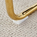 Modern dining chairs, set of 6, with faux leather soft cushion seats