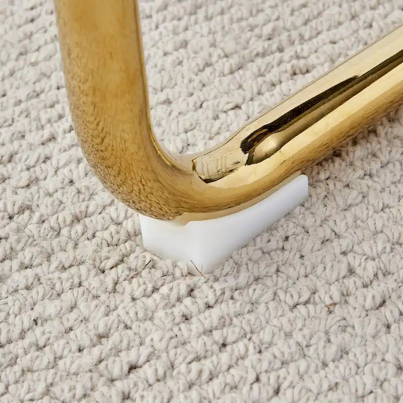 Modern dining chairs, set of 6, with faux leather soft cushion seats