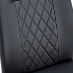 Modern dining chairs, set of 6, with faux leather soft cushion seats