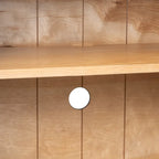 4-Door Large Storage Retro Sideboard with Metal Handles and Adjustable Shelves for Kitchen, Dining Room and Living Room