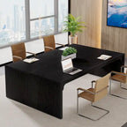 Brown Wood 13FT Rectangular Conference Table
