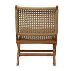 Wood Handmade Woven Living Room Accent Chair - Brown or Black -