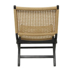 Wood Handmade Woven Living Room Accent Chair - Brown or Black -